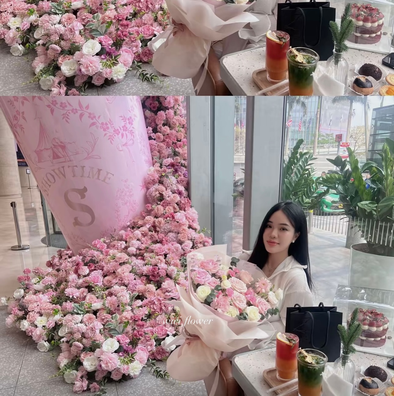 Pinterest-style soft morning light và bouquet voi lily